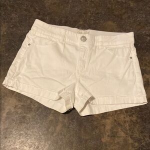 Women's White Denim Shorts